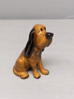 Retired Hagen Renaker Bloodhound Dog In Orange  Collar