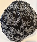 Black   White Floral Print Size Large Medical Bouffant Scrub Cap Surgery Hat