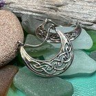 New Solid Sterling Silver Celtic Hoop Earrings Irish Ireland Scottish Ladies 925
