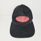 Vintage U2 Elevation Tour 2001 Black Adjustable Hat Cap Band Tour Souvenir