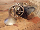 Vintage The Elkhart Mellophone French Horn With Hard Case