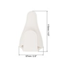 2pcs 4 5 x2 6  Pu Leather Embroidery Scissors Sheath Protective Cover  White