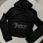 Nwt Juicy Couture Velour Bling Tracksuit Hoodie   Pants Black Size X-large
