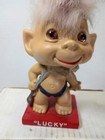Troll Bobble Head 1960 s   Lucky 6  Japan Nodder Bobblehead