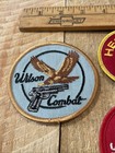 4 Vintage Embroidered Patches Red Dot Wilson Combat Mag-na-port Pistol Rifle Gun