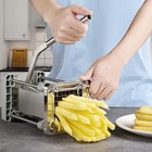 French Fry Cutter Potato Cutter Stainless Steel With 1 2-inch   3 8-inch Blades