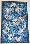 19th Century Qing Chinese Embroidery Panel W Butterflies Framed Antique