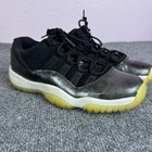 Jordan 11 Retro Low Ie Youth Size 6 5y Black Metallic Silver Sneakers Shoes