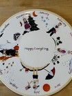 Happy Everything Ceramic Serving Platter With Handles 13 5 Inches Every Season
