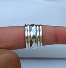 925 Sterling Silver  Solid Silver  Band Ring  Set Of 5 Band Ring Stackable