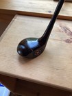 Antique Hickory Wood Shaft Fancy Face Spalding 11  Driver Golf Club D0