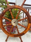 36 Inch Nautical Wooden Ship Wheel Wall D  cor Helm Maritime Custom Wood Handles