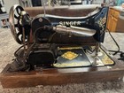 Antique 1910 Singer Model 27 Sewing Machine W  Bentwood Case Manuals accessories