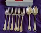 6 Vintage Old English Silver Plated Dessert Forks Epns  Viceroy  New