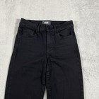 Paige Genevieve Jeans Womens 25 Flare Mid Rise Black  Stretch Rayon Blend