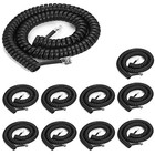 Rj9 4p4c Telephone Handset Cord 8ft Pure Copper Landline Phone Cable Black 10