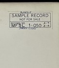 Mfsl 1-050-blondie-parallel Lines-1981 Test Pressing Lp-nm unplayed 