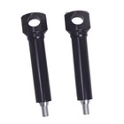 Black 8 0  Tall Risers Kits For Harley 97-later Springer Softail 1 25  Handlebar