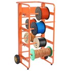 Wire Spool Rack Electrical Cable Caddy Dispenser Cart 11rods 300lbs Capacity