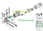 Generac 0h95650113 Power Washer Pump Seal Kit Generac 006022r3 0059890 005989r0