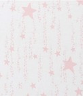 Pottery Barn Kids Baby Girls Fitted Crib Sheet White Pink Star Nursery Bedding
