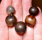 Ancient Carnelian Agate Tribal Stone Roundish Beads Excavated Mali African Trade