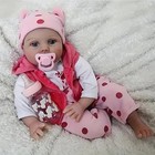 22 Inch 55 Cm Reborn Dolls Soft Silicone Vinyl Reborn Baby Doll Realistic