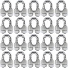 20pcs 3 16 To 1 4 Inches Stainless Steel Wire Rope Cable Clip Clamp