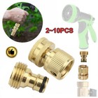 3 4  Garden Hose Quick Connect Water Hose Fit Brass Female Male Connector Set Us