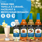 Syruvia Sugar Free Coffee Syrup Variety Pack  Vanilla  Caramel  Hazelnut  And Br