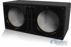 Belva Bbx212bk Dual 12  Ported Subwoofer Box Enclosure With Custom Black Baffle