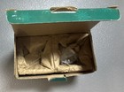 Vintage Snowflake Glass Votive Holders Set Of 2 W  Tea-lights   Boxed Nib 2   x3   