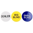 Casino Craps Dealer Button - Set Of 3 Professional Casino Texas Holdem Poker    