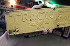 Rare  1930s Allis Chalmers Tracto Shovel Embossed Painted Metal  Sign Deerfield