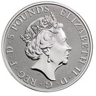 2019 2 Oz British Silver Queen   s Beast Yale Coin
