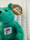 Salvino s Bammers Dan Marino  13 Miami Dolphins Plush Bear Green 1999