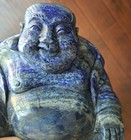 Heavy 7 25 Lbs Chinese Lapis Lazuli Hand-carved Laughing Buddha Statue