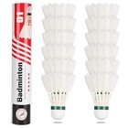 Goose Feather Badminton Shuttlecocks Birdies  12 Pack Hight Speed White