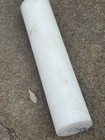 White Uhmw Plastic Round Rod Stock  Plastic Type  5    Diameter X 23 Length
