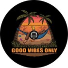 Good Vibes Only Sasquatch Bigfoot Spare Tire Cover For Any Make  Model   Size