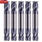 5pcs 4flute 3 8  X 9 16  X 2-1 2  Double End Solid Carbide End Mill Altin Coated