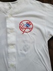 Vintage 1980s New York Yankees 02 Baseball Jersey T-shirt Sport White Size L xl