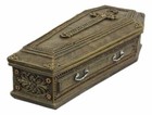 Rustic Vampire Coffin Box Rest In Peace Dracula Casket Trinket Box 8 l