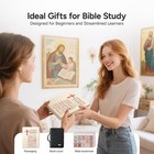 Adjustable Bible Cover With 75 Bible Tabs - Bible Cover Case For Women   waterproo