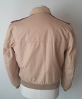 Vtg London Fog Outdoors Unlimited Bomber Jacket 42r Khaki Red Quilt Lining Korea