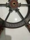 Laughlin Portland 19    Cast Iron Ship Wheel     1930s     Raised Letters  Keyed Hub  