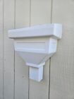 Conductor Head Scupper Box One Piece Molded Plastic 3 x4  Downspout Rain Roof