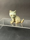 Retired Vintage Peter   s Pottery Kitten In Jade 2 5    Tall Mound Bayou Mississippi