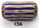 Classic Old Antique Long Venetian Chevron Trade Bead African  C56 Bg 80