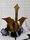 Vintage Japanese Samurai Wearable Helmet Warrior Cosplay Props Military